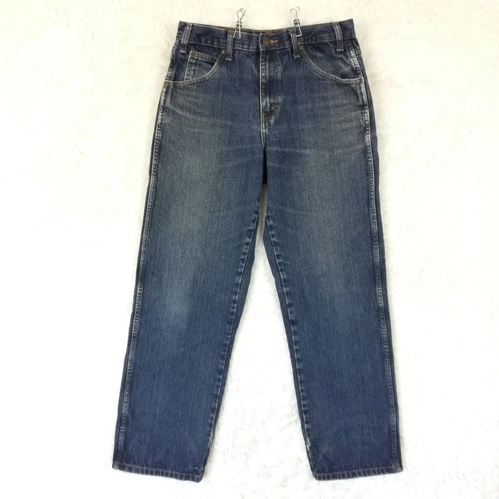 Dickies Mens Jeans Straight Leg Blue Denim Relaxed Fit Medium Wash 32x32